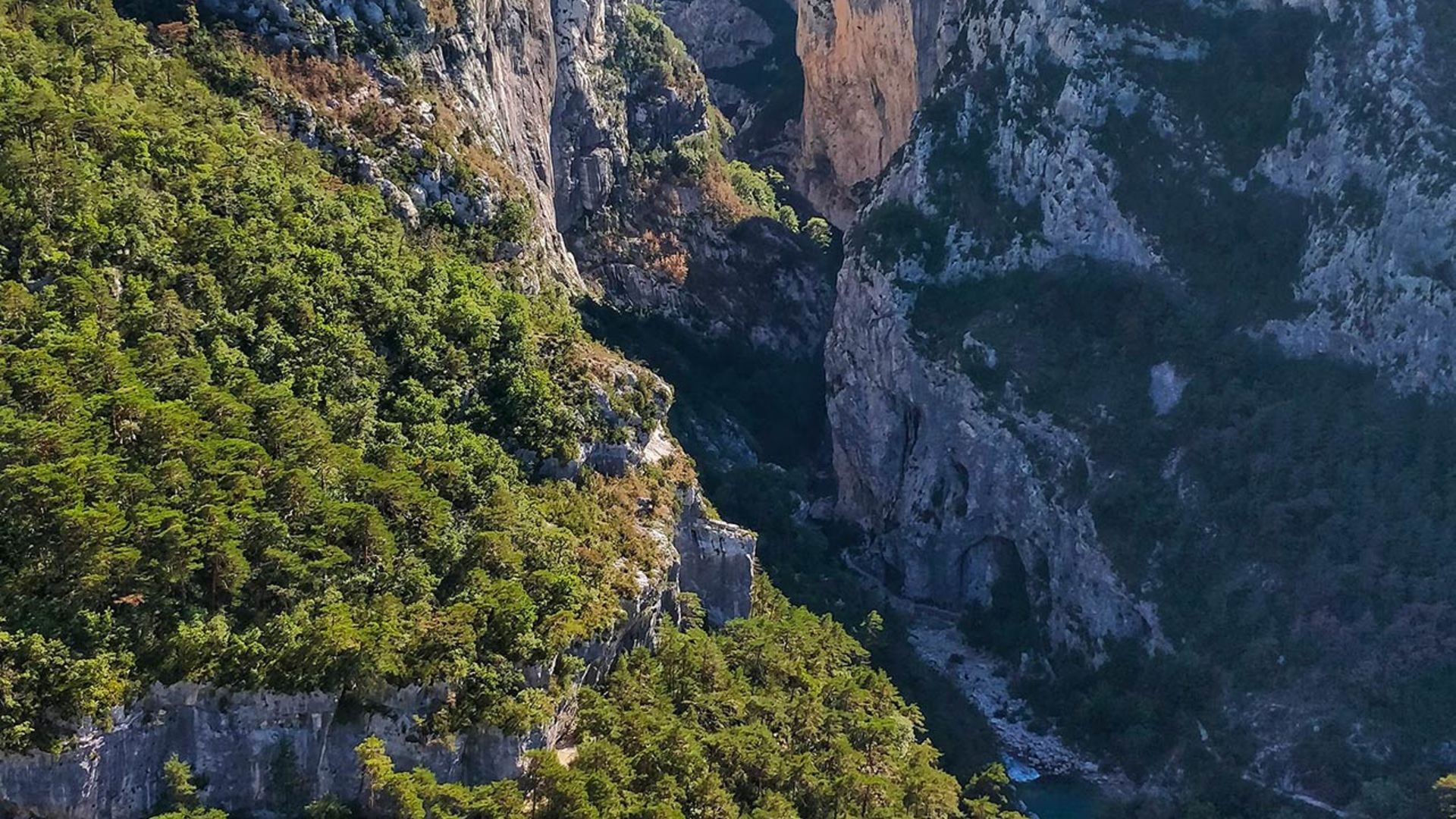 Les Gorges du Verdon depuis le point sublime à Rougon