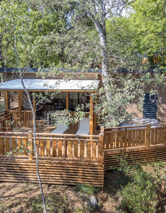 Mobil-home Confort 3 chambres - Camping dans le Verdon - Le Clos de Barbey à Bauduen