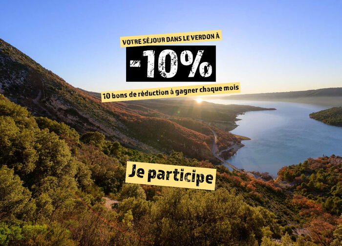 Jeu concours dans le Verdon, 10% sur vos vacances au camping le Clos de Barbey